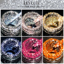 LILYCUTE 5ML Reflective Glitter Liner Gel Nail Polish French Colorful Laser Sparkling Painting Nail Art Semi Permanent UV Gel