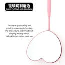 Eyelash Extensions Checking Mirror Heart Shape Stainless Steel Multifunction Lashes Mirror Beauty Makeup Supplies