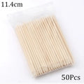 100/50pcs Nail Art Pusher Orange Wood Sticks Cuticle Pusher Remover Rhinestones Dotting Removal Manicure Pedicure Care Tools