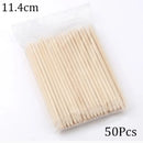 100/50pcs Nail Art Pusher Orange Wood Sticks Cuticle Pusher Remover Rhinestones Dotting Removal Manicure Pedicure Care Tools