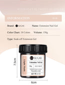 UR SUGAR 150g Quick Extension Nail Gel Vernish Semi Permanent Acrylic Pink Clear Nude Gel Nail Polish UV Construction Gel