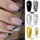 LILYCUTE 8ml 3D Painting Nail Gel White Black Color High Saturation Gradient Pat Multifunctional UV LED No Wipe Manicure Gel