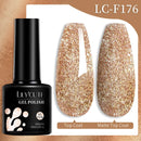 LILYCUTE 7ml Glitter Gel Nail Polish Autumn Winter Colorful Sparkling Laser Semi Permanent Soak Off UV Gel Nail Art Varnish