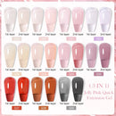 LILYCUTE 7ML 3 IN 1 Clear Jelly Quick Extension Nail Gel Semi Permanente Soak Off UV Long Lasting Construction Gel Varnish Nail