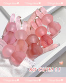 Gege Bear Rabbit Lip Glaze, Matte Velvet Lip Clay Long-lasting Color Non-drying Lipstick