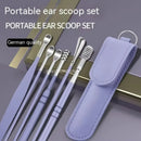 6pcs Stainless Steel Ear Wax Removal Tool Set Spiral Rotating EarPicking Spoon Ear Picker Spoon For Cleaning Collecting Ear Wax