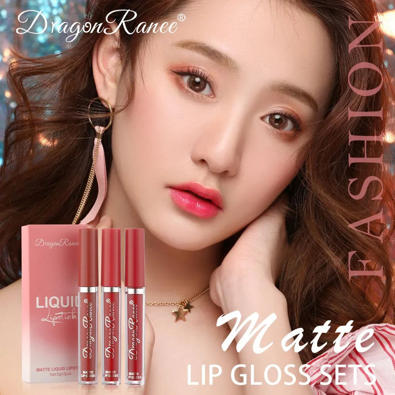 3-Piece Matte Liquid Lipstick Set