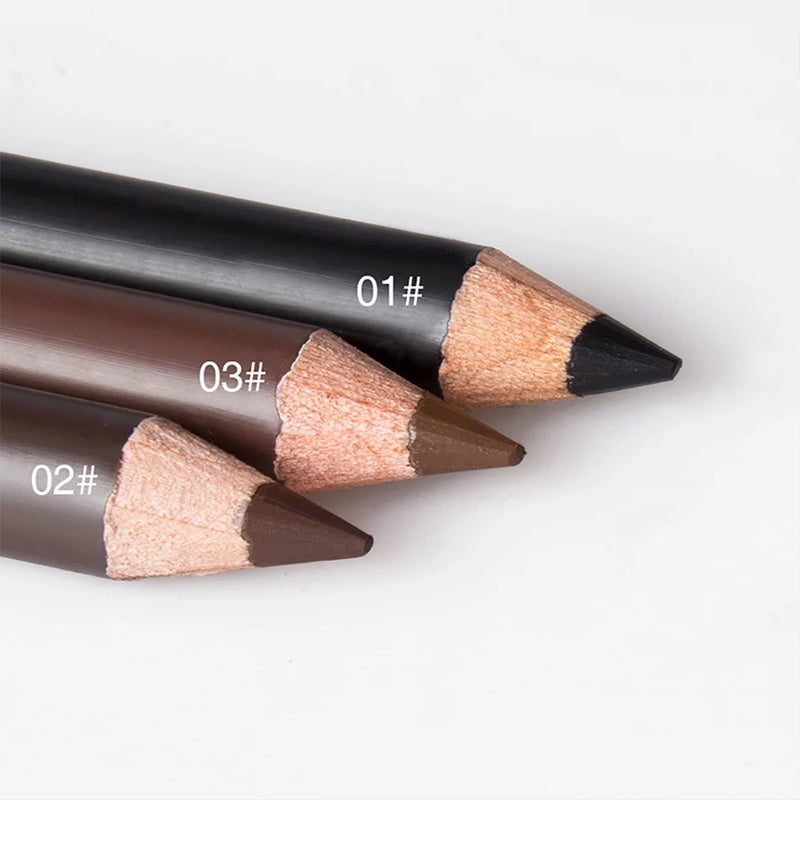 6/12Pcs Eye Brow Pencil Waterproof Professional Women Eye Makeup Pen Easy Color Natural Black Brown Cosmetic Beauty Eyebrow Tool