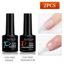 LILYCUTE 6pcs/3pcs/2pcs 7ml Functional Gel Nail Art Set with Base Gel and Top Coat Semi Permanent Soak Off UV Varnish Manicure