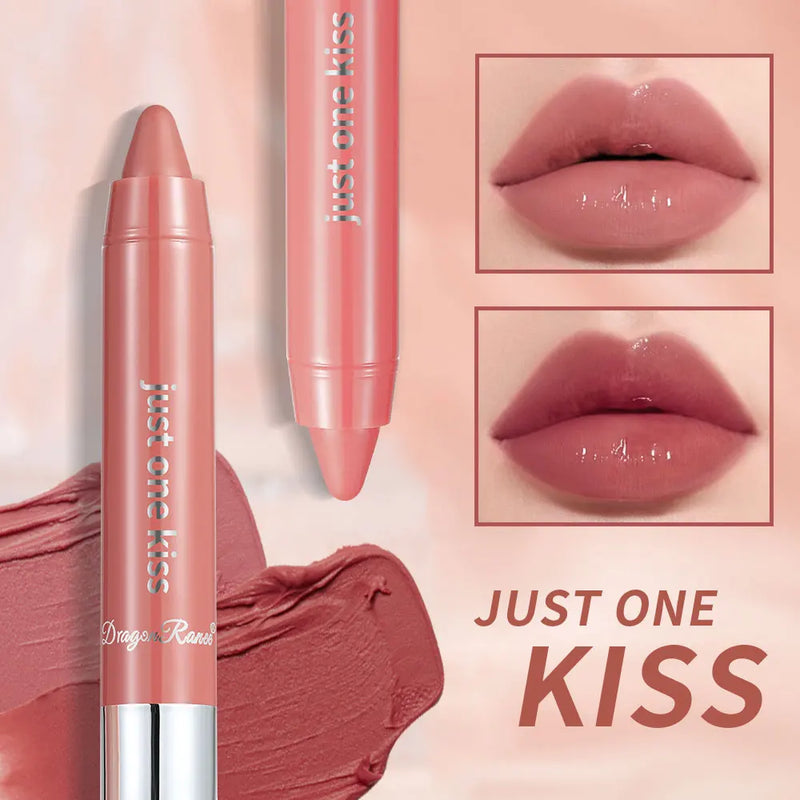 Bright Lipstick Easy to Color Lipstick Color Moisturizing Lip Gloss Easy to Color Lip Glaze Rotating Bright Lipstick Pen Lip Gloss Lipstick European and American Style Nude Brown Red Pink Lipstick Masquerade Lipstick Pen Lip