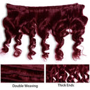 #99J Loose Wave Brazilian Human Hair Weave Bundles Burgundy Red Remy Color 1/3/4 Bundles Hot Sale Deals for Wig Extensions