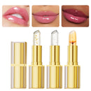3pcs Lipstick Set Flower Jelly Crystal Clear Long Lasting Lips Color Change Pink lip gloss Cosmetics