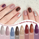 LILYCUTE 7ml Autumn Harvest Gel Nail Polish Red Brown Winter Series All For Manicure Semi Permanent Soak Off UV LED DIY Nail Art