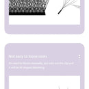 DIYDAY W-Shape Eyelash Extension 3d 4d 5d 6d 7d 8d W Lashes Natural Soft Premade Fan Bloom Effect Eye Lashes for Beauty Makeup