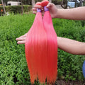 Colored Straight Virgin Human Hair Bundles Blue/Yellow/Red/Green Virgin Raw Hair Brazilian Weaving 1/2/3 Pcs Deals 10-30 Inches
