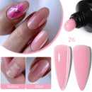 LILYCUTE 15ml Milk White Quick Extension Gel Nail Polish Soak Off UV LED Pink Gel Nail Polish Construction Gel For Fake Nail