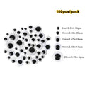 100pcs/200/550pcs Self-adhesive Googly Wiggle Eyes for DIY Scrapbooking Crafts Projects DIY Dolls Accessories Eyes Handmade Toys