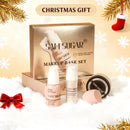 Makeup Primer Milk Set, Makeup Powder, Sponge Puff Four - Piece Set, Durable, Easy Makeup, Makeup Set Christmas Gift