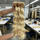 #613 Blonde Body Wave Bundles Human Hair Virgin Remy Brazilian 1/3/4 Human Hair Bundles Deal Human Hair Extensions 10-30 Inch