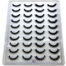 2023 New 20 pairs natural long 3D mink false eyelashes fake lashes makeup kit Mink Lashes extension eye lashes short eyelashes