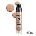 Professional makeup 9-color waterproof moisturizing liquid fully covering concealer 24H durable liquid foundation natural matt
