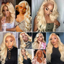 #613 Blonde Human Hair 1/3/4 Bundles Peruvian Body Wave Raw Hair Bundles 10 To 30 inch Human Hair Weft Can Be Dyed Raw Human Hai