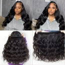 Virgin Brazilian Weave 12A Loose Body Wave 30 32 Inch 1-4 Bundles Remy Human Hair Natural Black Raw Extensions Water-friendly