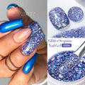 LILYCUTE 7ml Glitter Sequins Nail Gel Polish Bling Effect Colorful Shiny Semi Permanent Soak Off UV Gel Design Nail Art Varnish