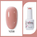 Clou Beaute 15ml Red Black White Green Neon Gel Nail Polish Base Top Coat Velvet Top 400 Colors Semi Permanent Gel Nail Varnish