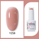 Clou Beaute 15ml Red Black White Green Neon Gel Nail Polish Base Top Coat Velvet Top 400 Colors Semi Permanent Gel Nail Varnish