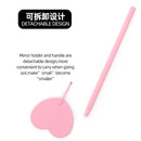 Eyelash Extensions Checking Mirror Heart Shape Stainless Steel Multifunction Lashes Mirror Beauty Makeup Supplies