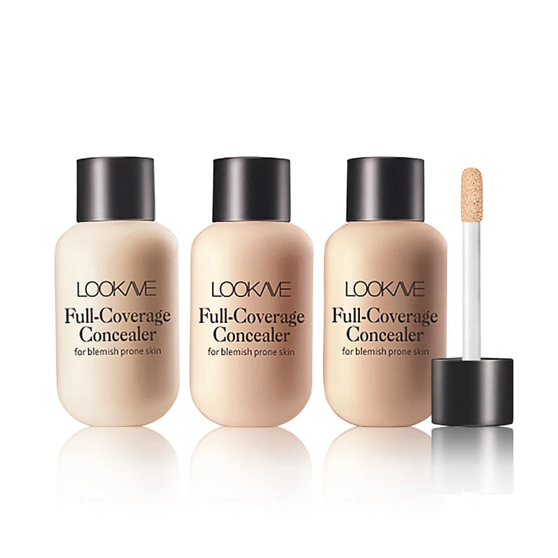 Liquid Concealer Foundation Cream Makeup Waterproof Lasting Full Coverage Acne Spot Scars Dark Circles Face Base Cosmetics