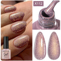 LILYCUTE 7ML 125 Colors Gorgeous Glitter Red Nail Gel Polish Semi Permanent Soak Off LED UV Gel Nail Art Manicure Varnish