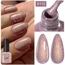 LILYCUTE 7ML 125 Colors Gorgeous Glitter Red Nail Gel Polish Semi Permanent Soak Off LED UV Gel Nail Art Manicure Varnish