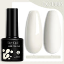 LILYCUTE 7ML Nail Gel Polish Full Coverage Manicure No Wipe Top Coat Base Coat Primer Soak Off LED UV Gel Nail Art Gel Varnish