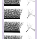DIYDAY W-Shape Eyelash Extension 3d 4d 5d 6d 7d 8d W Lashes Natural Soft Premade Fan Bloom Effect Eye Lashes for Beauty Makeup