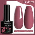 LILYCUTE 7ML Nail Gel Polish Full Coverage Manicure No Wipe Top Coat Base Coat Primer Soak Off LED UV Gel Nail Art Gel Varnish