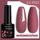 LILYCUTE 7ML Nail Gel Polish Full Coverage Manicure No Wipe Top Coat Base Coat Primer Soak Off LED UV Gel Nail Art Gel Varnish