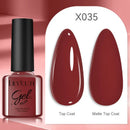 LILYCUTE 7ML 125 Colors Gorgeous Glitter Red Nail Gel Polish Semi Permanent Soak Off LED UV Gel Nail Art Manicure Varnish