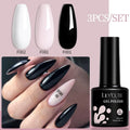 LILYCUTE 3Pcs/Set 7ML Colorful Series Gel DIY Nail Art Semi Permanent UV Gel Polish Long Lasting Design Manicure Kit Supplies