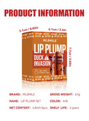 MLSMILE Duck Lip Plump Lip Oil Moisturizing Lip Gloss Mirror Water nature long-lasting Gloss Gloss Pearl Lip Glaze Set