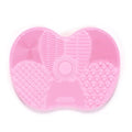 Colorful Brush Cleaner Scrubbe Board Cosmetic Makeup Brush Washing Silicone Gel Cleaning Mat Foundation Makeup Brush Cleaner Pad