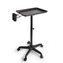 Salon Rolling Salon Tray Aluminum Trolley Cart Adjustable Height Mobile Beauty Salon Spa Storage Tray Tattoo Hairstylist Cart