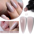 LILYCUTE 1Pc Quick Extension Gel Nail Nude Pink Glitter Building Acrylic Semi Permanent Soak Off UV LED Polish Nail Art Varnish