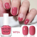 LILYCUTE 7ml Water-Based Nail Polish Pink Gittler Color Long Lasting Quick Drying No Need of Lamp to Cure Nail Supplies For Nail