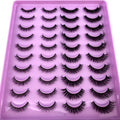 2023 New 20 pairs natural long 3D mink false eyelashes fake lashes makeup kit Mink Lashes extension eye lashes short eyelashes