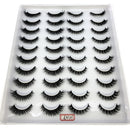 2023 New 20 pairs natural long 3D mink false eyelashes fake lashes makeup kit Mink Lashes extension eye lashes short eyelashes