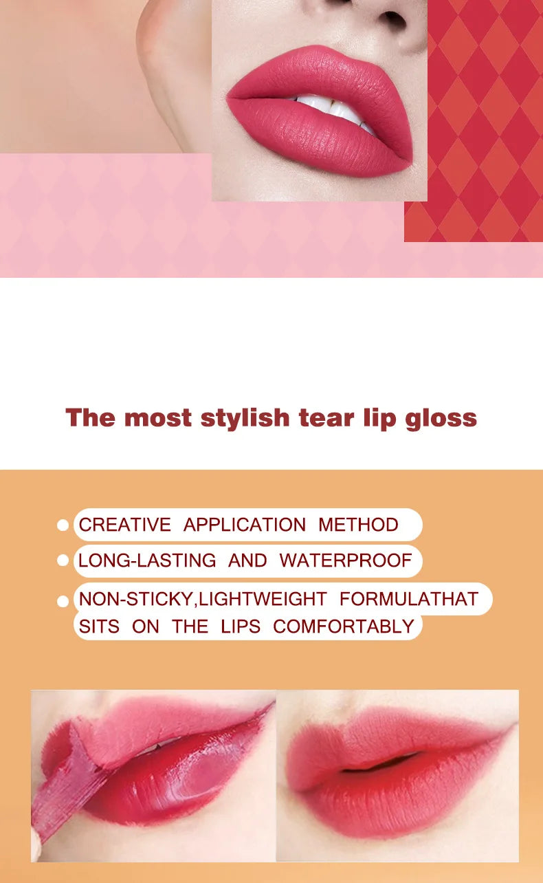 6 Colors Tattoo Magic Color Lip Stain Lip Tint Long Lasting Waterproof Lipstick Sets for Women Peel Off Colored Matte Sexy Color
