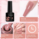 LILYCUTE Dark Grey Matte Color Series Gel Nail Polish Winter Long Lasting Full Coverage Manicure Soak Off Nails Art Gel Varnish