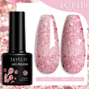 LILYCUTE 7ML Nail Gel Polish Full Coverage Manicure No Wipe Top Coat Base Coat Primer Soak Off LED UV Gel Nail Art Gel Varnish